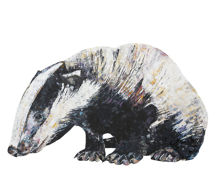 badger, badger print, badger gift