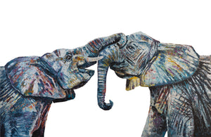 baby elephants, baby elephant prints, Indian elephant, indian elephant print