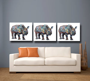 rhino, print print, rhino gift