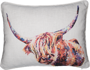 highland cow, highland cow cushion, highland cow gift, cow, cow cushion, cow gift idea, highland coo, highland coo cushion, highland coo gift idea