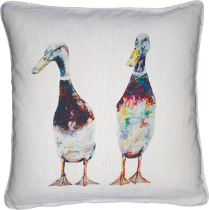 Indian Runner Duck Cushions 'Benedict and Jean-Paul'