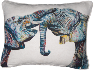 Baby Elephant Cushions 'Bahati & Bashasha'