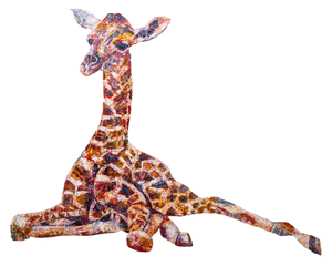 giraffe, baby giraffe, giraffe print, baby giraffe print, nursery gift
