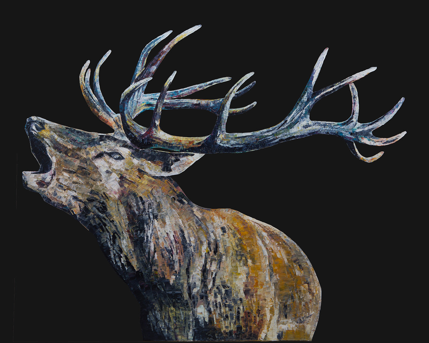 stag, stag print, deer, deer print