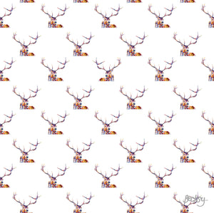 Red Stag Silk Twill Scarf