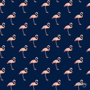 Fabulous Flamingo Silk Twill Scarf
