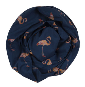 Fabulous Flamingo Cotton Lawn Scarf