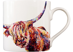 Highland Cow 'Olivia' Fine Bone China Mug