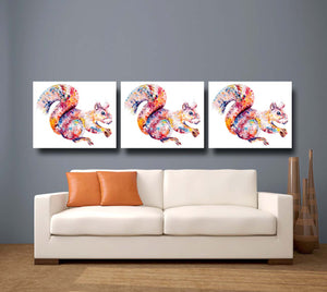 red squirrel, red squirrel print, red squirrel gift idea, 