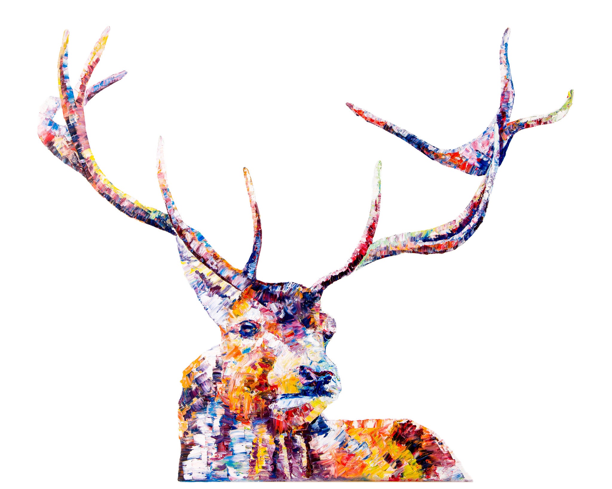 Red Stag Silk Twill Scarf