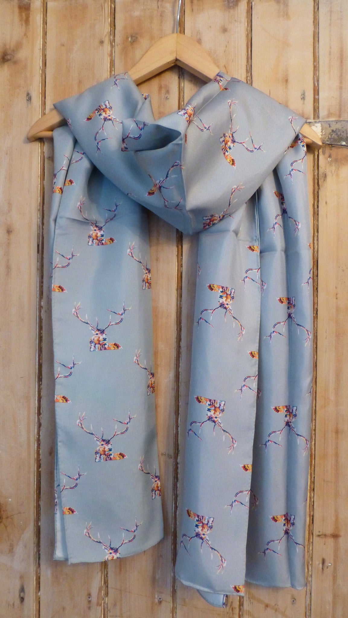 Red Stag Silk Twill Scarf