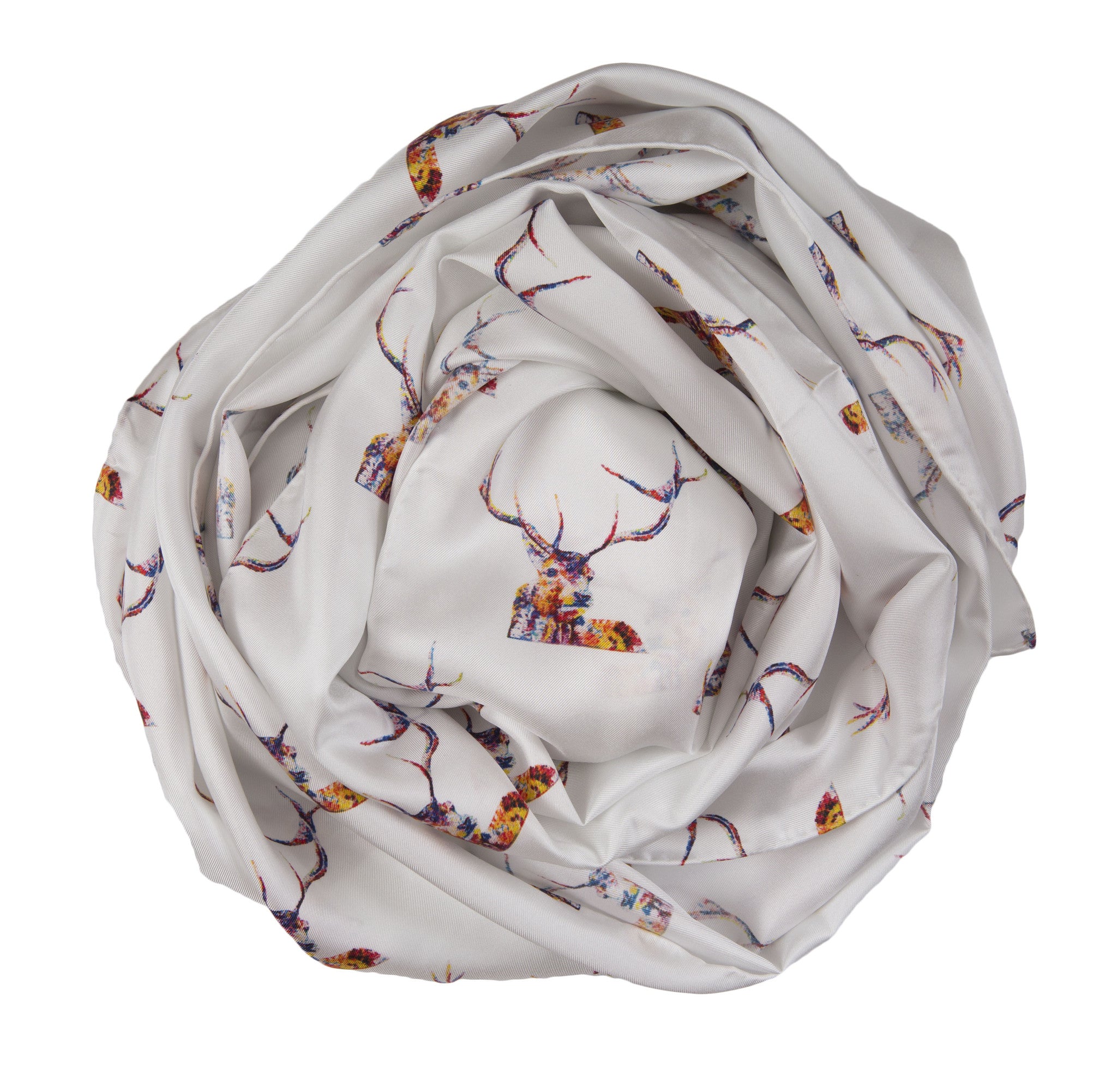 Red Stag Silk Twill Scarf