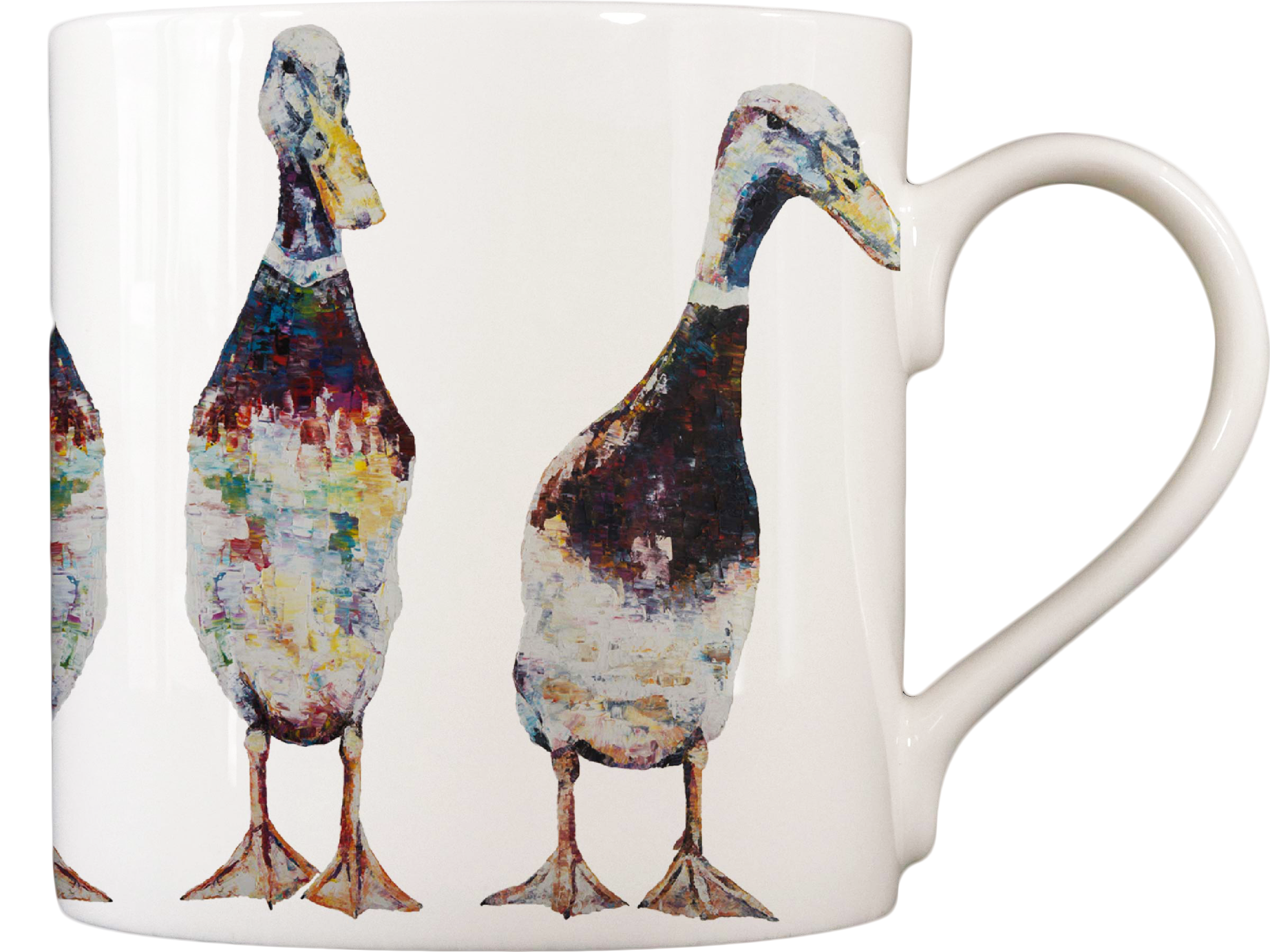Indian Runner Ducks 'Benedict & Jean-Paul' Fine Bone China Mug